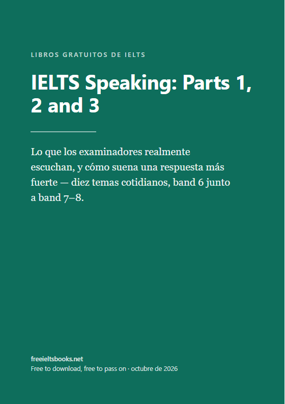 IELTS Speaking: Parts 1, 2 and 3